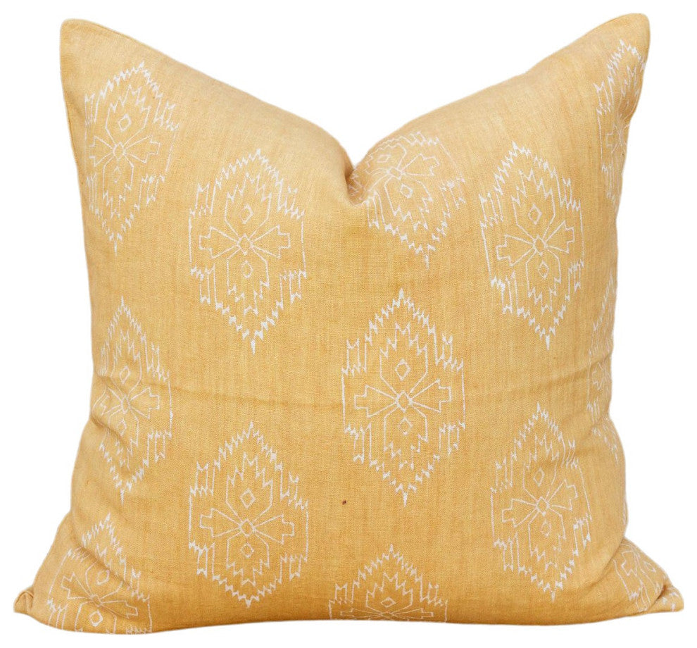 Chimalli Aztec Block Print Pillow