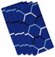 22"x22" Cool Shades, Geometric Print Napkin, Blue, Set of 4