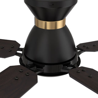 CARRO Flush Mount Ceiling Fan With Dim LED Light and Remote Smart 52" 5-Blade, Reversible Blade