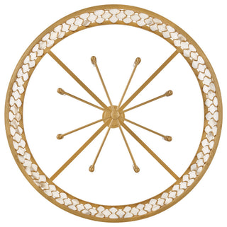 Fredrick Ramond FR41506 Estie 8 Light 38"W Drum Chandelier - Piastra Gold