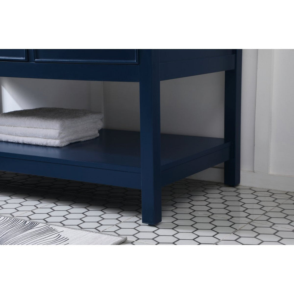 Elegant Decor Sinclaire Bathroom Vanity Blue