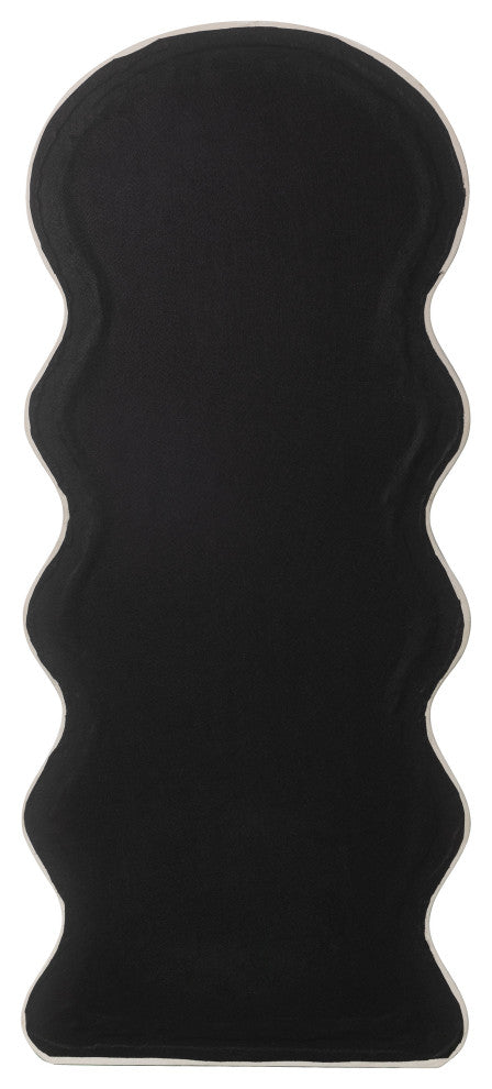 Rhodes Velvet Floor Mirror, Cream