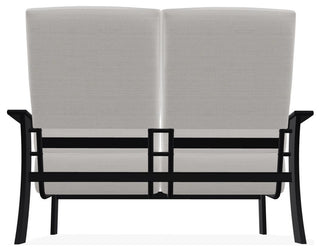 St. Catherine Deep Seat Outdoor Loveseat, Tabloid Cloud/Black