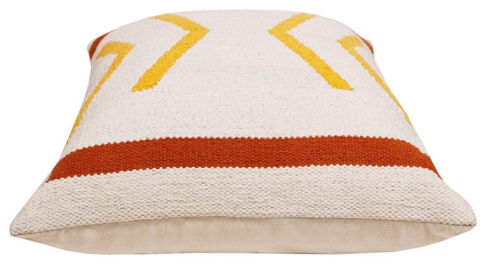 Southwestern Woven Geometric Chevron Throw Pillow, 20" x 20"