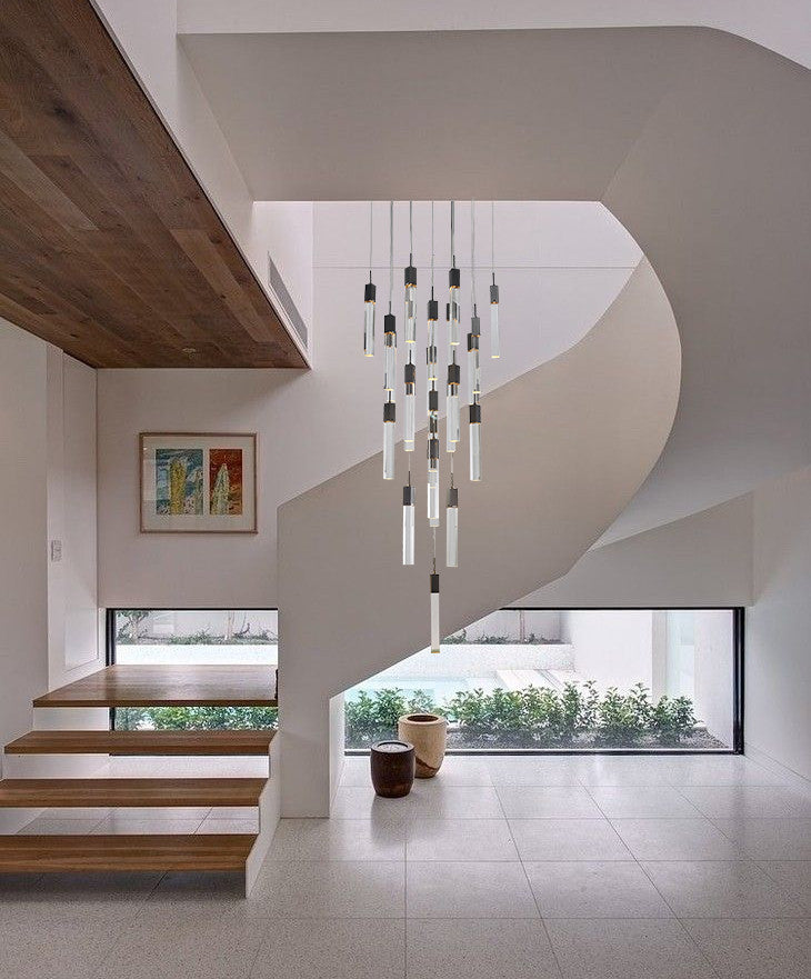 Crystal Cascade Multi-Light Pendant