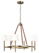 Katie Medium Chandelier, Time Worn Brass