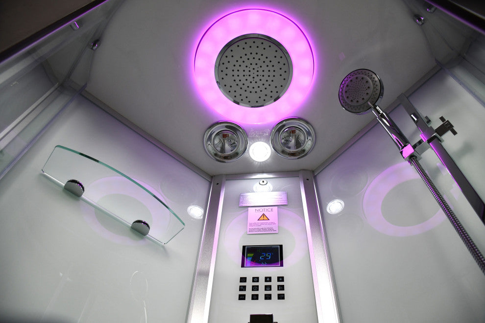 Luxury Corner Steam Shower, 36"