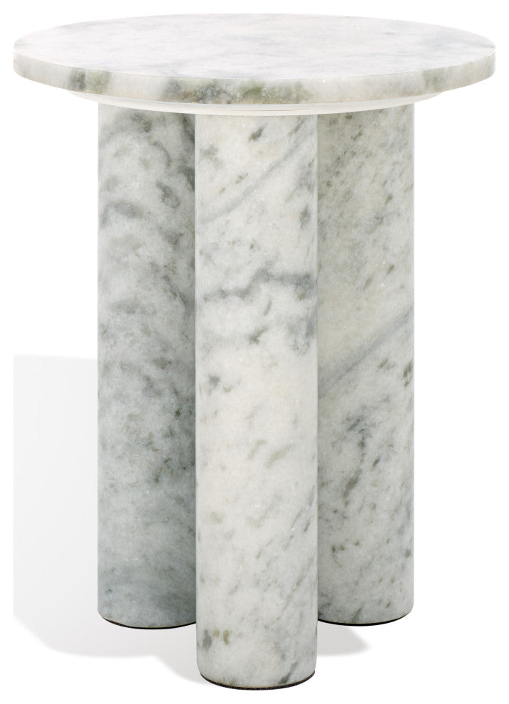 Safavieh Couture Giabella Marble Accent Table, White