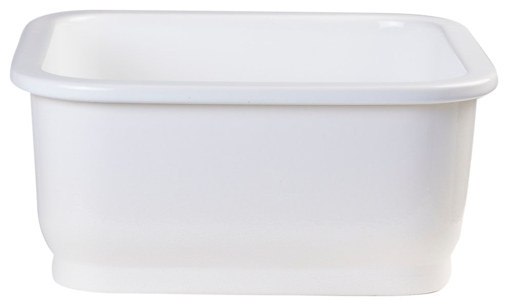 Square Fireclay Undermount or Drop In Prep / Bar Sink