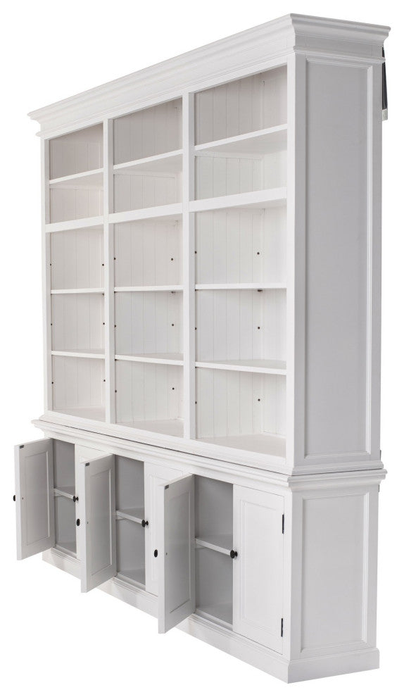 Classic White Triple-Bay Hutch Unit