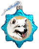 White Husky Ornament