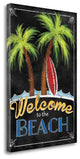 "Welcome To The Beach" By Jennifer Pugh, Giclee Print on Gallery Wrap Canvas