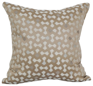 17" Jacquard Throw Pillows With Inserts, Set of 2, Talamols Camel