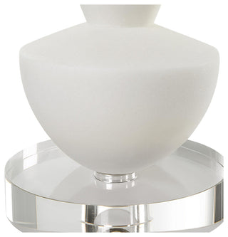 Uttermost 18101 Lido Rice Stone Table Pillar Candle Holder - Set - Ivory