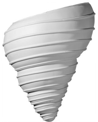 10 1/8"W x 5 1/2"D x 12 1/2"H Spiral Shell Wall Sconce