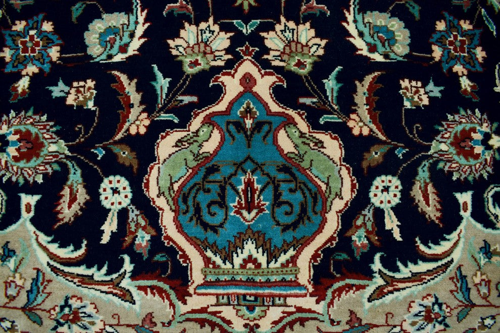 Heirloom Kashan Blue Rug 9'1"x12'1"