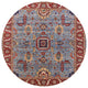 Ahgly Company Indoor Round Mid-Century Modern Area Rugs, 3' Round