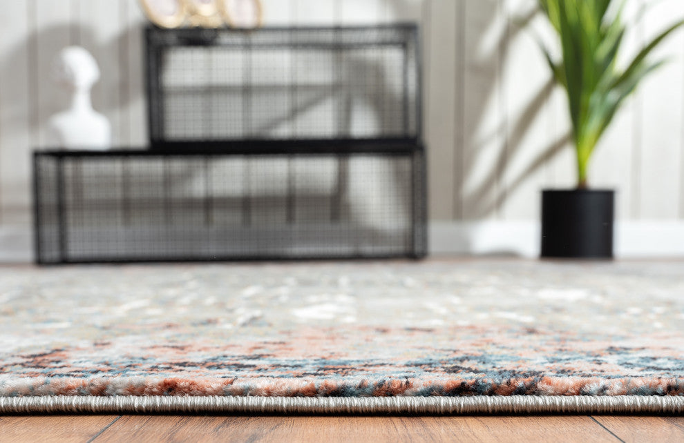 Abani Rugs Azure AZR190A Contemporary Multi-Color Distressed Area Rug