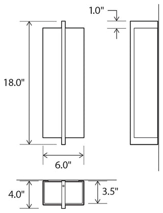 Via LED Surface Mount, Walnut, 3500k