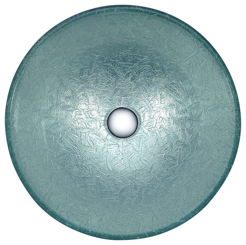 ANZZI Gardena Series Deco-Glass Bathroom Vessel Sink