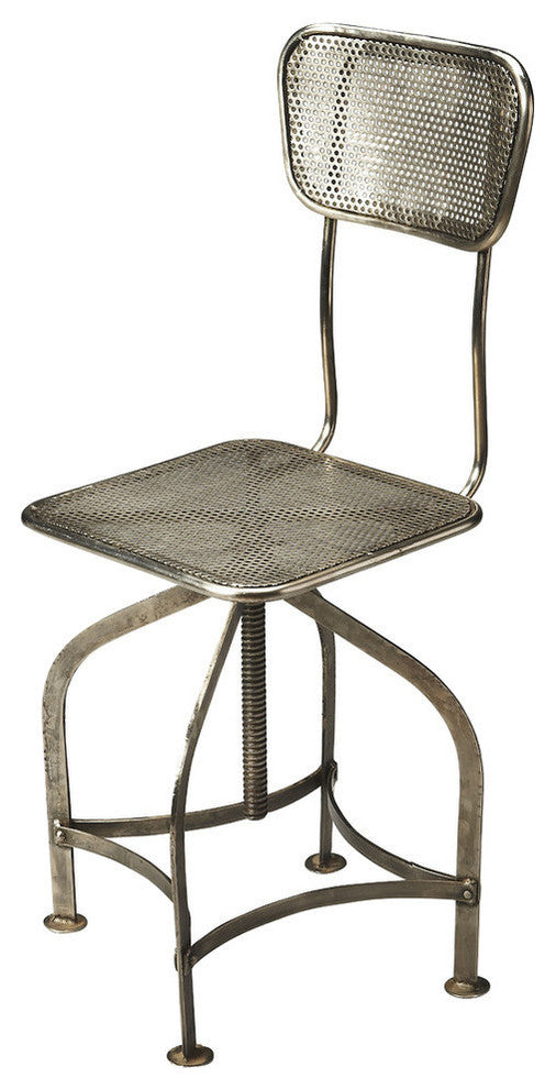 Butler Pershing Industrial Chic Swivel Chair