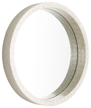 Triton Round Mirror, Wh, Large