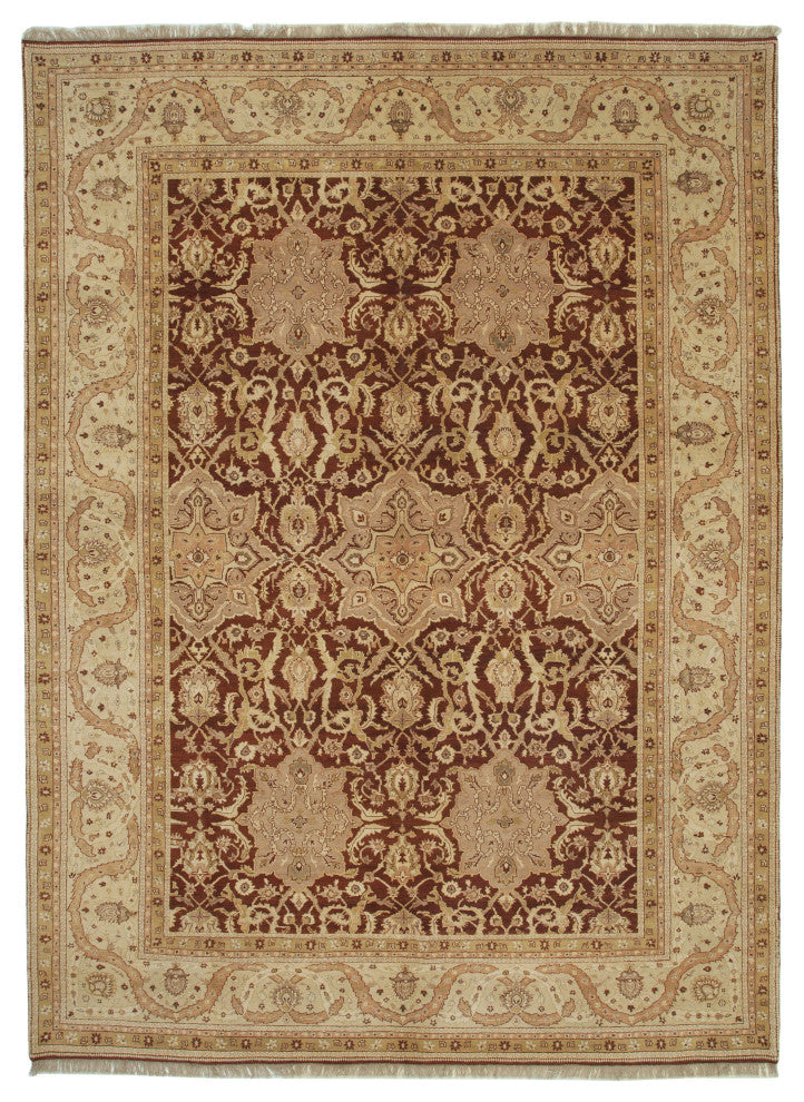 Rug N Carpet - Handmade Oriental 9' 11" x 13' 10" One-of-a-Kind Oushak Area Rug