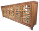 Chestnut Lattice Mirrored Sideboard