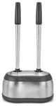 Toilet Brush and Plunger Caddy, Black