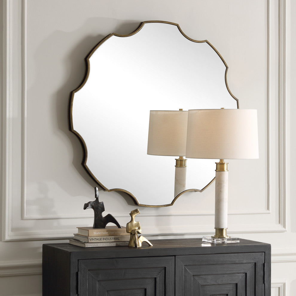 Uttermost - 09976 - Mirror - Gearing Up - Antiqued Golden Bronze