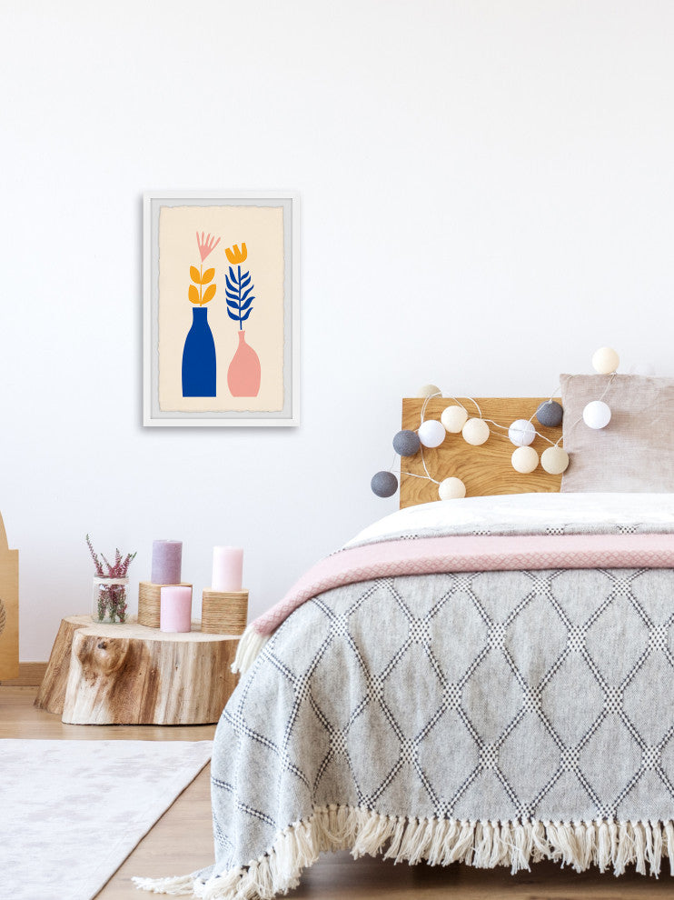 "Fern Vases" Framed Painting Print, 20x30