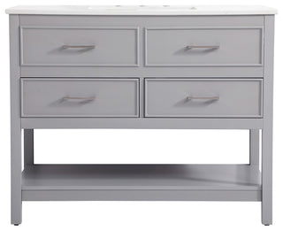 Home Living 42" Single Bathroom Vanity, Gray