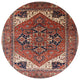 Ahgly Company Indoor Round Mid-Century Modern Area Rugs, 5' Round
