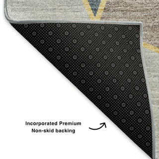 Premium Machine Washable Mayfield AMF636 Blue 1'8" x 2'6" Rug