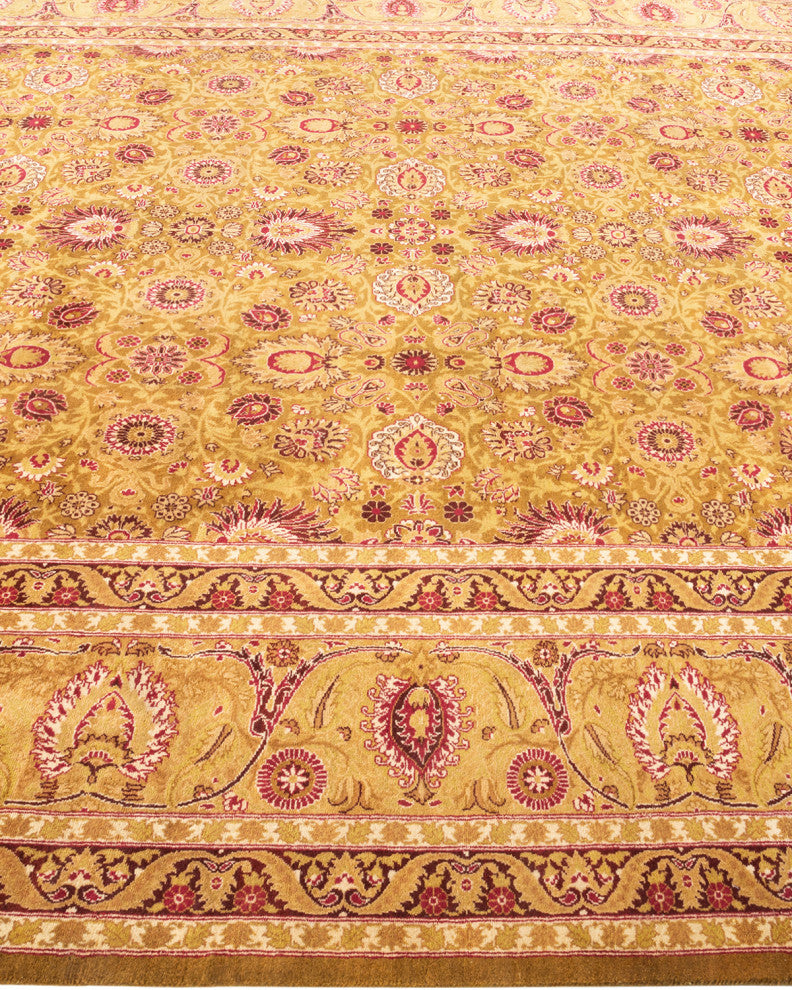 Mogul, One-of-a-Kind Hand-Knotted Area Rug Yellow, 8' 1" x 10' 5"