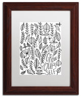 Elizabeth Caldwell 'Grow Yourself' Art, Wood Frame, White Mat, 11x14