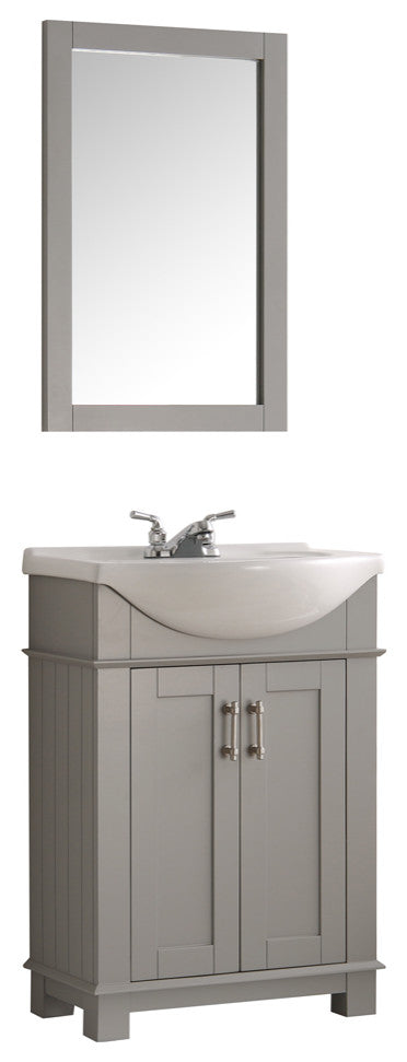 Fresca Hartford 24" Gray Traditional Bathroom Vanity