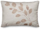 Cream Leaves 14"x20" Spun Poly Pillow