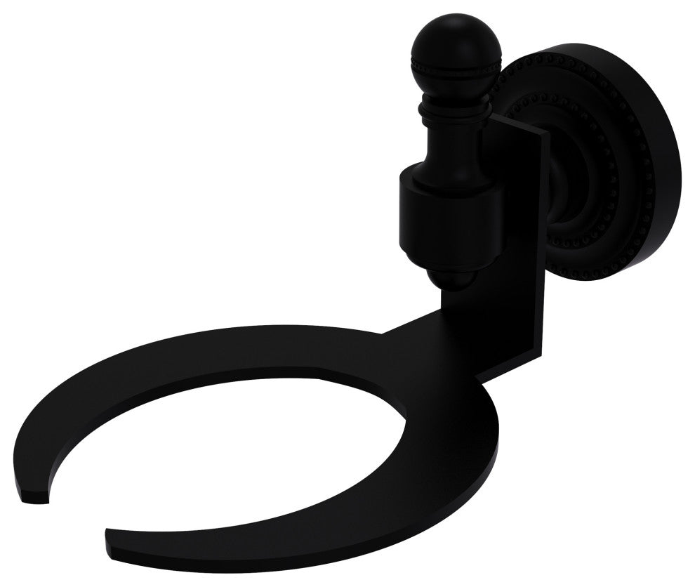 Retro-Dot Wall-Mount Soap Dish, Matte Black