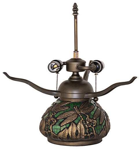 16" High Mosaic Dragonfly 2 Light Table Base