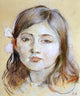 Berthe Morisot Portrait of Julie, Gallery Wrapped Canvas Print, 20"x25"