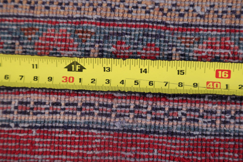 Consigned, Vintage Oriental Handmade Persian Traditional Area Rug, Red, 10x14