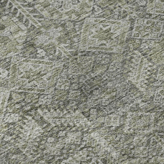 Premium Machine Washable Mayfield AMF574 Gray 2'3" x 7'6" Runner Rug