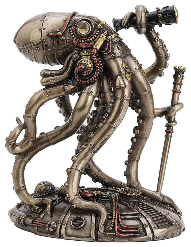 Steampunk Seabed Hiker Octopus -  Classic Statue Sculpture