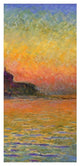 "Twilight Venice (center)" Digital Paper Print by Claude Monet, 19"x38"