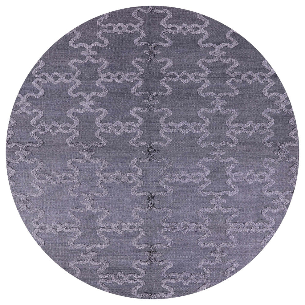 Ahgly Company Indoor Round Mid-Century Modern Area Rugs, 4' Round
