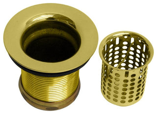 Junior Basket Style Bar Strainer, Polished Brass