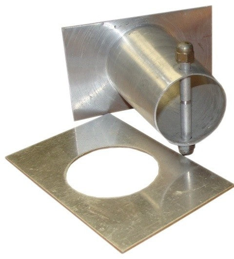 Aluminum Medium Square Cups Rain Chain With Installation Kit, 10'