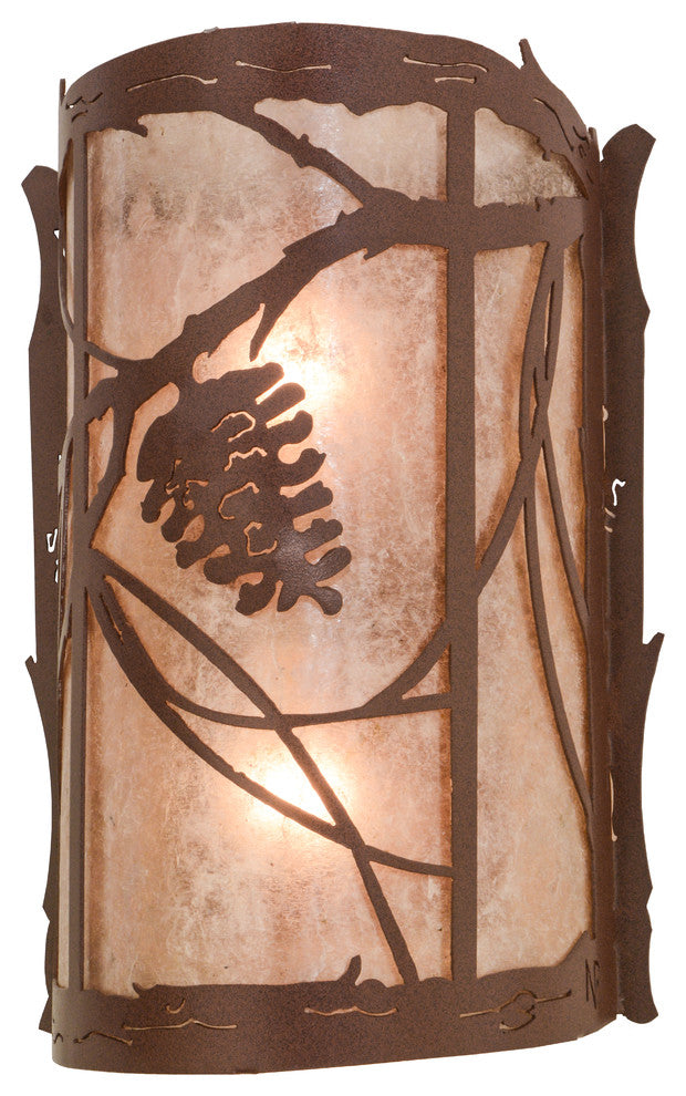 10"W Whispering Pines Wall Sconce