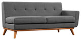 Gray Engage Left-Facing Sectional Sofa